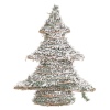 Rattan Xmas Tree With Warm White LED Lights