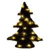 Rattan Xmas Tree With Warm White LED Lights