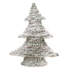 Rattan Xmas Tree With Warm White LED Lights