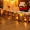 Snowy LED Wooden Fences