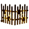 Snowy LED Wooden Fences