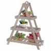 3 Tier Wooden Flower Stand