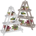 3 Tier Wooden Flower Stand