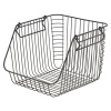 Black Metal Stackable Basket