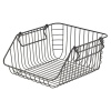 Black Metal Stackable Basket