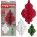 Christmas Hanging Honeycomb Decoration