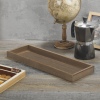 Brown Shallow Wooden Decor Tray