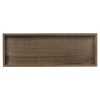 Brown Shallow Wooden Decor Tray