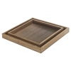 Brown Shallow Wooden Decor Tray