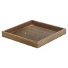 Brown Shallow Wooden Decor Tray