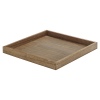 Brown Shallow Wooden Decor Tray