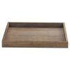 Brown Shallow Wooden Decor Tray