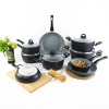 FORGECROSS Black Marble Forged Aluminium Pots & Pans