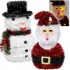 26cm Tinsel Xmas Characters With Led