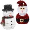 26cm Tinsel Xmas Characters With Led