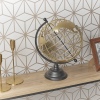 Industrial Style Metal Gold Skeleton World Globe [730214]]