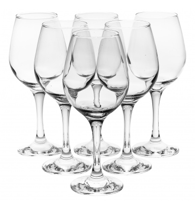 Single AMBER Rd Wine Glass [] [1100563]