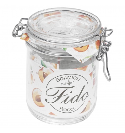 Bormioli Rocco Fido Cylinder Storage Jars Clear Lid