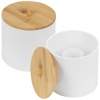 Round Cosmetic Organiser with Bamboo Lid [182650]