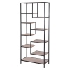 Industrial-Style Storage Shelf Display Unit With Metal Frame [366246]