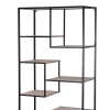 Industrial-Style Storage Shelf Display Unit With Metal Frame [366246]