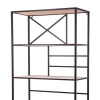 Industrial Style Bookshelf Display Unit With Metal Frame [366253]