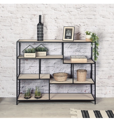 Industrial Style Sideboard Cabinet Display Unit With Metal Frame [366239]