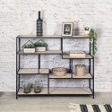 Industrial Style Sideboard Cabinet Display Unit With Metal Frame [366239]