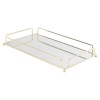 Rectangle Gold Mirror Tray Set With Handles [747700]]