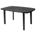 Faro Large Antrhacite Collapsible Dining Garden Patio Table [609907]]