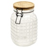 Bamboo Lid Embossed Food Storage Jar [950469]]