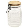 Bamboo Lid Embossed Food Storage Jar [950469]]