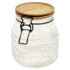 Bamboo Lid Embossed Food Storage Jar [950469]]