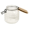 Bamboo Lid Embossed Food Storage Jar [950469]]