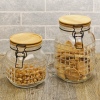 Bamboo Lid Embossed Food Storage Jar [950469]]