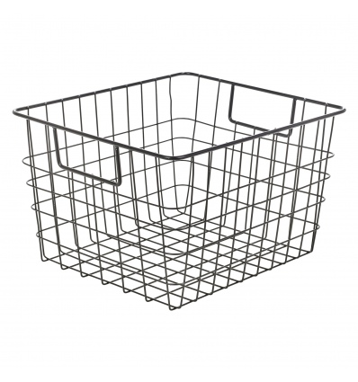 Black Metal Wire Basket 32x29x19cm [098697]