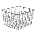 Black Metal Wire Basket 32x29x19cm [098697]