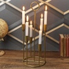 6 Arm Brass Gold Candelabra [990373]]