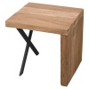 Rustic Chunky L Shape Solid Teak End Table [334924]