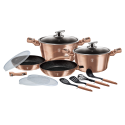 13 Pcs Cookware Set With Detachable Handle