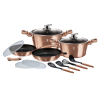 13 Pcs Cookware Set With Detachable Handle