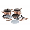 13 Pcs Cookware Set With Detachable Handle