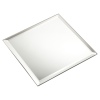 Silver Mirror Glass Candle Plate