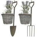 Spade Or Rake Hanging Flower Basket [788901]