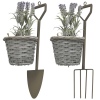 Spade Or Rake Hanging Flower Basket [788901]