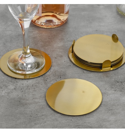 7Pc Metal Coasters