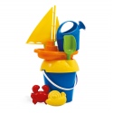 8pcs Plastic Beach Sand Toy Set With A Sail Boat [646002]