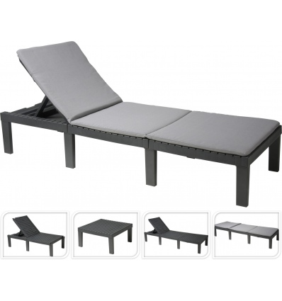 Outdoor Lounge Bed With Cushions [119819]]