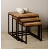 3Pc Teak Nesting Tables [822209]]