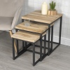 3Pc Teak Nesting Tables [822209]]